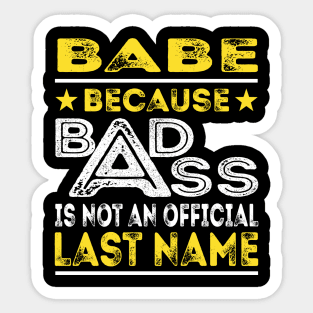 BABE Sticker